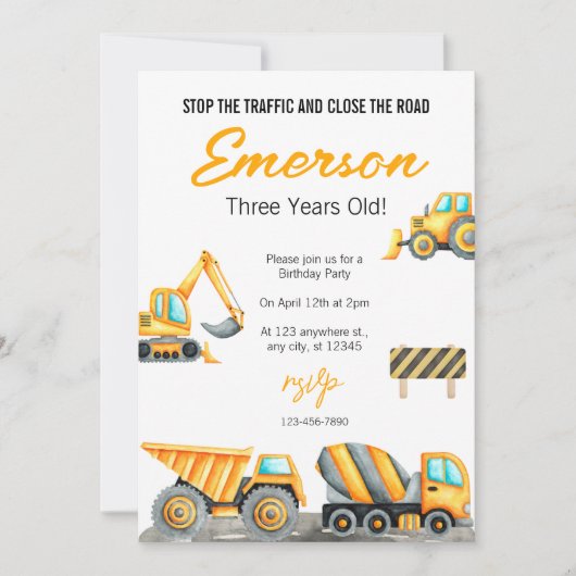 Baugewerbe Einladung (Vorderseite)