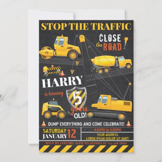 Baugewerbe Einladung (Vorderseite)