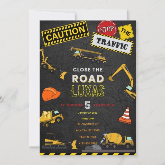 Baugewerbe Einladung (Vorderseite)