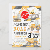 Baugewerbe Einladung zum 3-jährigen Geburtstag (Vorderseite)