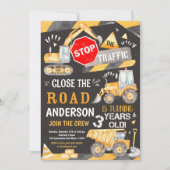 Baugewerbe Einladung zum 3-jährigen Geburtstag (Vorderseite)