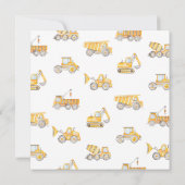 Baugewerbe Einladung zum Geburtstag | Bau (Rückseite)