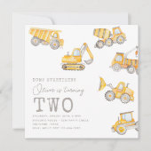 Baugewerbe Einladung zum Geburtstag | Bau (Vorderseite)