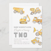 Baugewerbe Einladung zum Geburtstag | Bau (Vorne/Hinten)