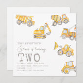 Baugewerbe Einladung zum Geburtstag | Bau (Vorne/Hinten)