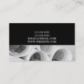 Baugewerbe für Bauunternehmer Visitenkarte (Rückseite)