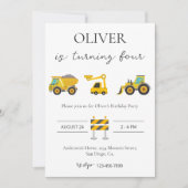 Baugewerbe Geburtstag Einladung (Vorderseite)