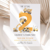 Baugewerbe Geburtstag Einladung 2. Geburtstag