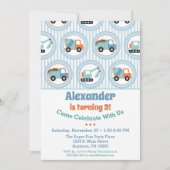 Baugewerbe Geburtstag Einladung Kleinkind 1. 2. (Vorderseite)