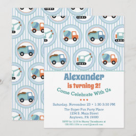 Baugewerbe Geburtstag Einladung Kleinkind 1. 2.