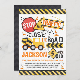 Baugewerbe Geburtstag Einladung Trucker Party