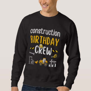Baugewerbe Geburtstagsfeier Crew Sonnengrabmal Mat Sweatshirt