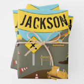 Baugewerbe Geschenkpapier Set (Beispiel)