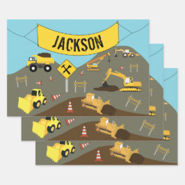 Baugewerbe Geschenkpapier Set