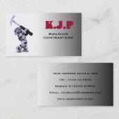 Baugewerbe-Karte Visitenkarte (Vorne/Hinten)