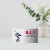 Baugewerbe-Karte Visitenkarte (Stehend Vorderseite)