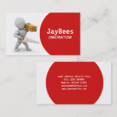 Baugewerbe-Karte Visitenkarte (Vorne/Hinten)