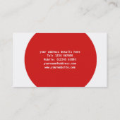 Baugewerbe-Karte Visitenkarte (Rückseite)