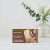 Baugewerbe-Karte Visitenkarte (Stehend Vorderseite)