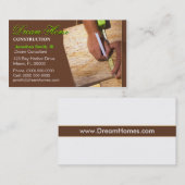 Baugewerbe-Karte Visitenkarte (Vorne/Hinten)