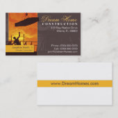 Baugewerbe-Karte Visitenkarte (Vorne/Hinten)