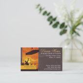 Baugewerbe-Karte Visitenkarte (Stehend Vorderseite)