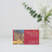 Baugewerbe-Karte Visitenkarte (Stehend Vorderseite)