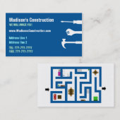 Baugewerbe-Karte Visitenkarte (Vorne/Hinten)