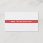 Baugewerbe-Karte Visitenkarte (Rückseite)