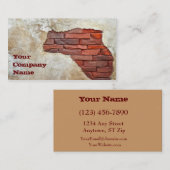 Baugewerbe-Karte Visitenkarte (Vorne/Hinten)