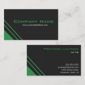 Baugewerbe-Karten im Grün Visitenkarte (Vorne/Hinten)