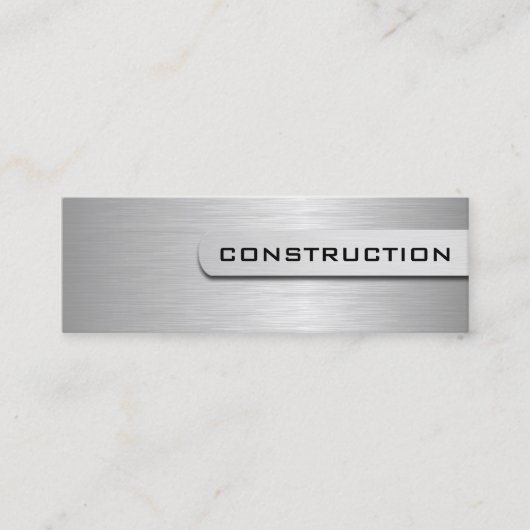 Baugewerbe-Karten Mini Visitenkarte (Vorderseite)