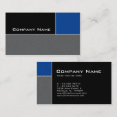 Baugewerbe-Karten-moderne blaue Streifen Visitenkarte (Vorne/Hinten)