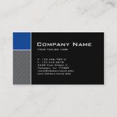 Baugewerbe-Karten-moderne blaue Streifen Visitenkarte (Rückseite)