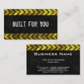 Baugewerbe-Karten-Schmutz-Blick Visitenkarte (Vorne/Hinten)