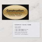 Baugewerbe-Karten Visitenkarte (Vorne/Hinten)