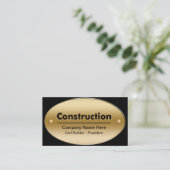 Baugewerbe-Karten Visitenkarte (Stehend Vorderseite)