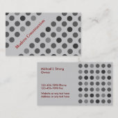 Baugewerbe-Karten Visitenkarte (Vorne/Hinten)