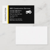 Baugewerbe-Karten Visitenkarte (Vorne/Hinten)