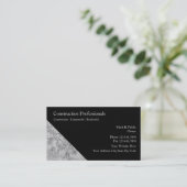 Baugewerbe-Karten Visitenkarte (Stehend Vorderseite)