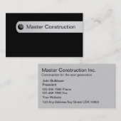 Baugewerbe-Karten Visitenkarte (Vorne/Hinten)