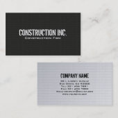 Baugewerbe-Karten Visitenkarte (Vorne/Hinten)