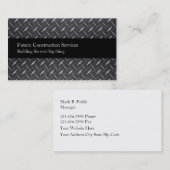 Baugewerbe-Karten Visitenkarte (Vorne/Hinten)