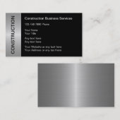 Baugewerbe-Karten Visitenkarte (Vorne/Hinten)
