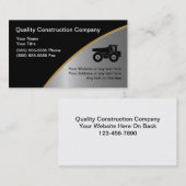 Baugewerbe-Karten Visitenkarte (Vorne/Hinten)