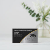 Baugewerbe-Karten Visitenkarte (Stehend Vorderseite)