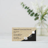 Baugewerbe-Karten Visitenkarte (Stehend Vorderseite)