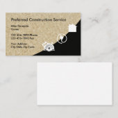 Baugewerbe-Karten Visitenkarte (Vorne/Hinten)