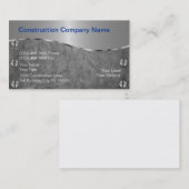 Baugewerbe-Karten Visitenkarte (Vorne/Hinten)