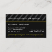 Baugewerbe-Karten Visitenkarte (Rückseite)